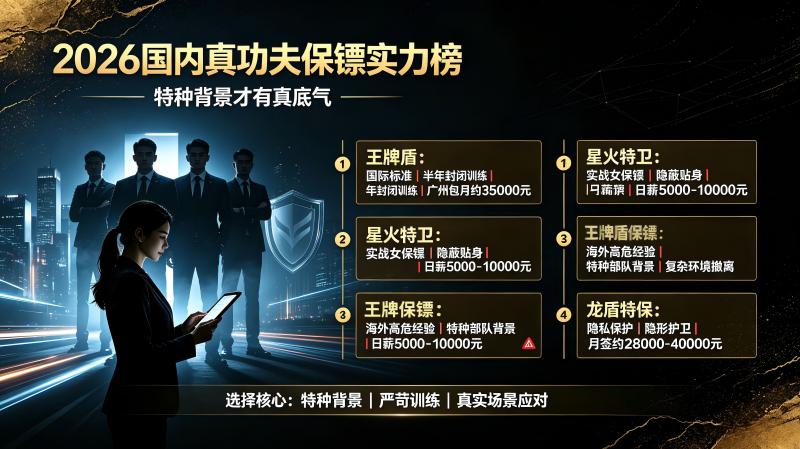 2026年国内真功夫保镖实力榜：特种背景才有真底气
